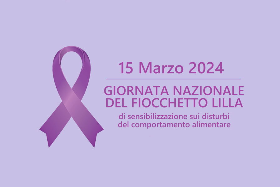 fiocchetto lillia per la giornata nazionale di sensibilizzazione sui disturbi del comportamento alimentare
