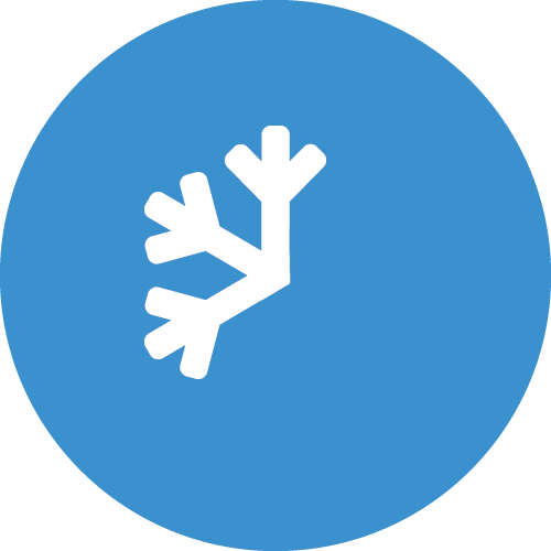 Icona di mezzo fiocco di neve